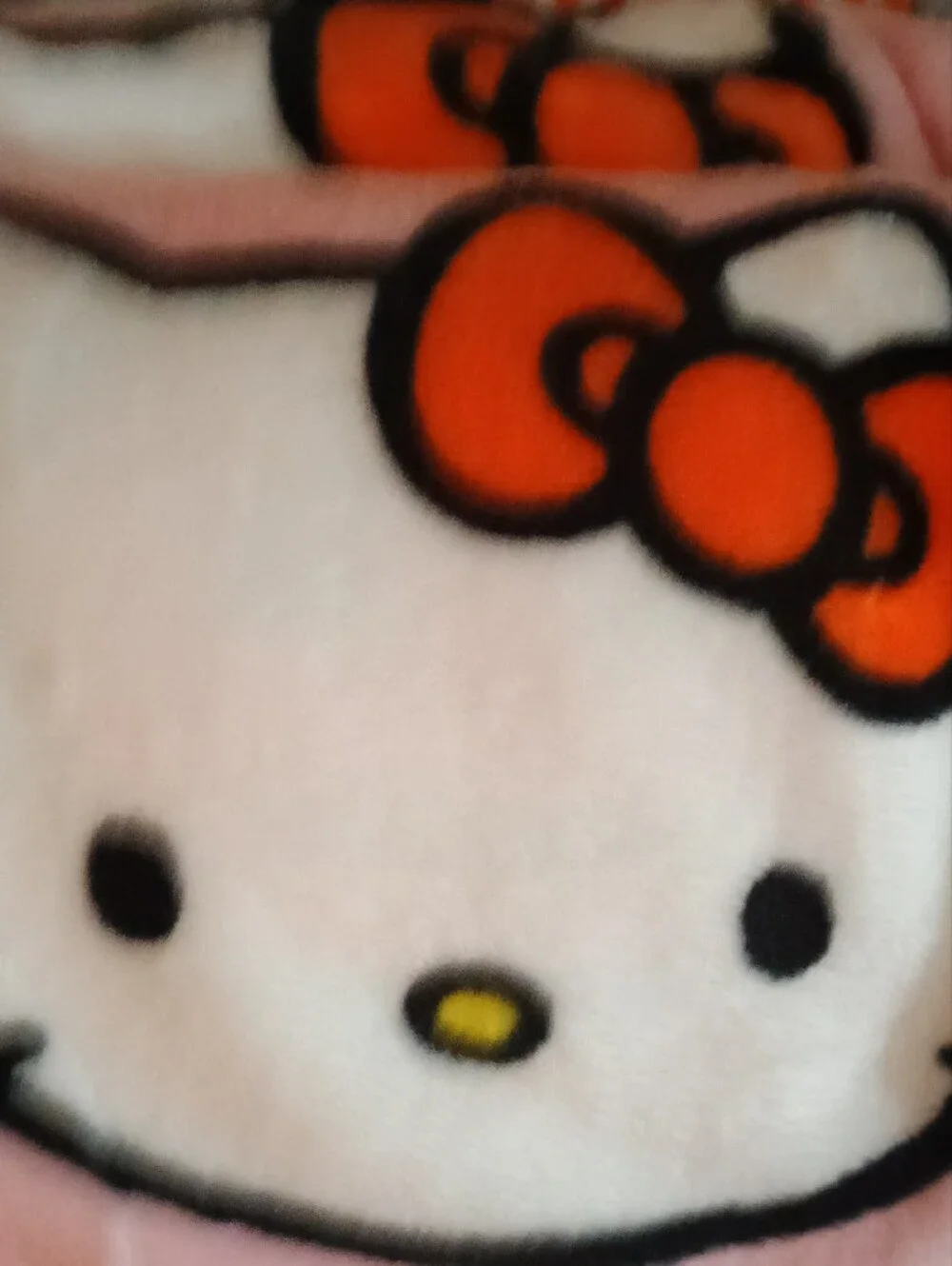 WT Set of 2 Hello Kitty Halloween Blanket Full Queen 90x90 Pink Grey Pumpkin